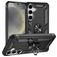 Mobigear Armor ring Coque Samsung Galaxy S25 Coque arrière Rigide Anti-Chocs avec Anneau-Support - Noir