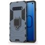 Mobigear Armor Ring Coque Samsung Galaxy S10 Coque arrière Rigide Anti-Chocs avec Anneau-Support - Bleu Marin