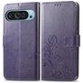 Mobigear Clover Housse Google Pixel 10 Pro XL Etui Porte-Monnaie - Violet