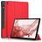 Mobigear Tri-Fold Coque Samsung Galaxy Tab S9 Plus Etui + Porte-crayon - Rouge