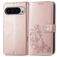 Mobigear Clover Google Pixel 9 Pro XL Étui Portefeuille - Rose doré
