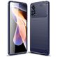 Mobigear Brushed Slim Coque POCO X4 Pro 5G Coque arrière en TPU Souple - Bleu