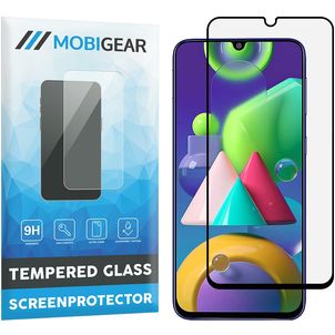 Mobigear Premium Samsung Galaxy M21 Verre trempé Protection d'écran - Compatible Coque - Noir