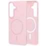 Mobiparts Slim Line Samsung Galaxy S26 MagSafe Plastique rigide Coque arrière - Blush Pink