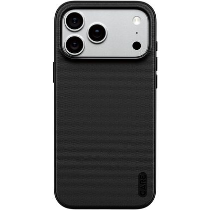 CARE by PanzerGlass Fusion Fabric iPhone 17 Pro Max MagSafe Plastique rigide Coque arrière Antichoc - Noir