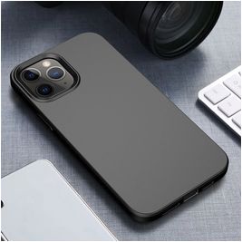 Mobigear Bio Coque iPhone 12 Coque arrière en Eco-Friendly - Noir