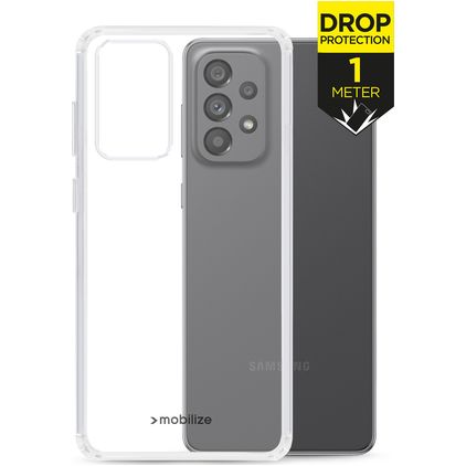 Mobilize Naked Protection Coque Transparente Samsung Galaxy A73 Coque arrière Rigide Anti-Chocs - Transparent