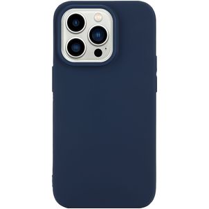 Mobigear Colors Coque iPhone 14 Pro Max Coque arrière en TPU Souple - Bleu Marin
