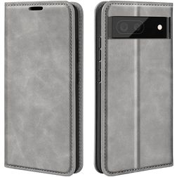 Mobigear Retro Slim Google Pixel 7 Étui Portefeuille - Gris