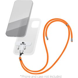 My Style Lanyard - Cordon de téléphone universel ajustable - Orange