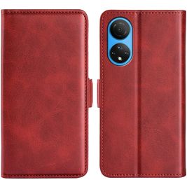Mobigear Slim Magnet Housse HONOR X7 Etui Porte-Monnaie - Rouge