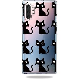 Mobigear Design Coque Samsung Galaxy Note 10 Plus Coque arrière en TPU Souple - Chat