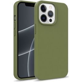 Mobigear Bio Coque iPhone 13 Mini Coque arrière en Eco-Friendly - Olive