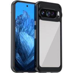 Mobigear Crystal Google Pixel 9 Plastique rigide Coque arrière - Noir