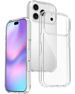 Mobigear Crystal Coque Transparente iPhone 17 Pro Coque arrière Rigide - Transparent