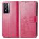 Mobigear Clover Housse Vivo Y76 Etui Porte-Monnaie - Magenta
