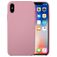 Mobigear Rubber Touch Coque iPhone XS Coque arrière en Silicone - Rose