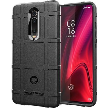 Mobigear Rugged Shield Coque Xiaomi Mi 9T Pro Coque arrière en TPU Souple Anti-Chocs - Noir