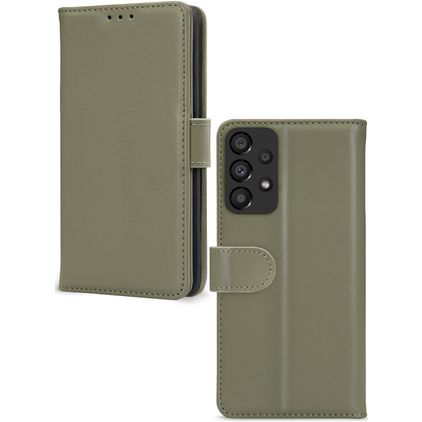 Mobilize Premium Gelly Wallet Housse Samsung Galaxy A33 Etui Porte-Monnaie - Vert
