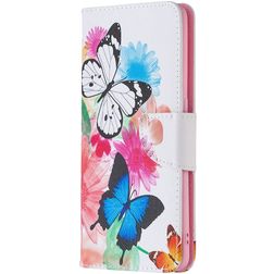 Mobigear Design Housse OPPO Find X2 Pro Etui Porte-Monnaie - Papillon