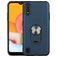 Mobigear Armor Ring Coque Samsung Galaxy A01 Coque arrière Rigide Anti-Chocs avec Anneau-Support - Bleu