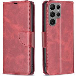 Mobigear Excellent Housse Samsung Galaxy S24 Ultra Etui Porte-Monnaie - Rouge