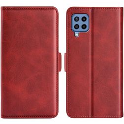 Mobigear Slim Magnet Housse Samsung Galaxy M22 Etui Porte-Monnaie - Rouge