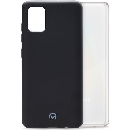 Mobilize Rubber Gelly Coque Samsung Galaxy A31 Coque arrière en TPU Souple - Matt Black