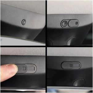 Mobigear Essentials - Cache webcam Curseur de Confidentialité - Noir