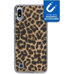 My Style Magneta Coque Samsung Galaxy A10 Coque arrière en TPU Souple - Leopard