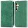 Mobigear Retro Slim Housse Samsung Galaxy S25 Etui Porte-Monnaie - Vert