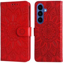 Mobigear Sunflower Housse Samsung Galaxy S26 Etui Porte-Monnaie - Rouge