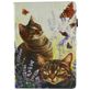 Mobigear Design Coque iPad Pro 10.5 Pouces (2017) Etui + Porte-crayon - Chats et papillons