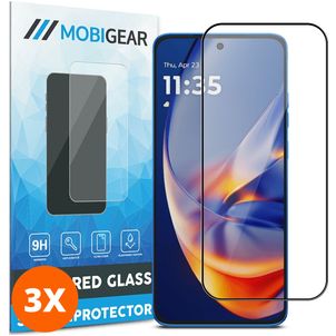 Mobigear Premium Motorola Edge 50 Neo Verre trempé Protection d'écran - Compatible Coque (Lot de 3)