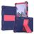 Mobigear ShieldStand Coque Samsung Galaxy Tab A8 10.5 (2021) Coque arrière en Plastique rigide,Silicone + Support Amovible - Bleu / Rouge