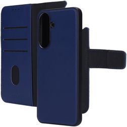 Mobiparts Housse Samsung Galaxy A57 Etui avec Coque Détachable en Cuir Véritable Porte-Monnaie - Bleu