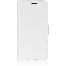 Mobigear Wallet Housse Motorola Moto E6s (2020) Etui Porte-Monnaie - Blanc