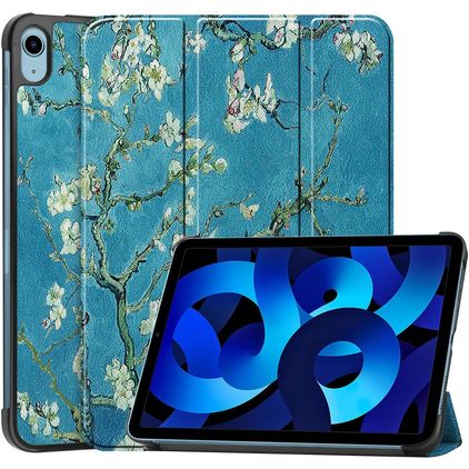 Mobigear Tri-Fold iPad 10 (2022) Étui - Fleurs d'amande