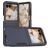 Mobigear Heavy Armor Motorola Razr 50 Plastique rigide Coque arrière Antichoc - Bleu foncé