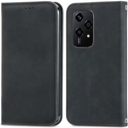 Mobigear Retro Slim Housse HONOR 200 Lite Etui Porte-Monnaie - Noir
