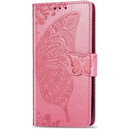 Mobigear Butterfly Housse iPhone 11 Etui Porte-Monnaie - Rose