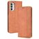 Mobigear Sensation Housse Motorola Moto G52 Etui Porte-Monnaie - Marron