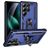 Mobigear Armor ring Coque Samsung Galaxy S25 Ultra Coque arrière Rigide Anti-Chocs avec Anneau-Support - Bleu