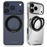 Mobilize 360 Rotating Ring Coque iPhone 17 Pro MagSafe Coque arrière Rigide avec Anneau-Support - Noir