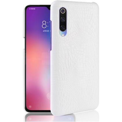 Mobigear Croco Coque Xiaomi Mi 9 SE Coque arrière Rigide - Blanc
