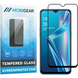 Mobigear Premium OPPO A12 Verre trempé Protection d'écran - Compatible Coque - Noir