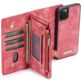 Caseme 008 Housse iPhone 11 Pro Etui avec Coque Détachable Porte-Monnaie - Rouge