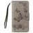 Mobigear Butterfly Housse Samsung Galaxy A8 (2018) Etui Porte-Monnaie - Gris