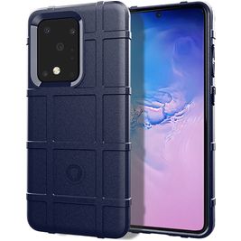 Mobigear Rugged Shield Coque Samsung Galaxy Note 20 Coque arrière en TPU Souple Anti-Chocs - Bleu