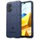 Mobigear Rugged Shield POCO M5 TPU souple Coque arrière Antichoc - Bleu